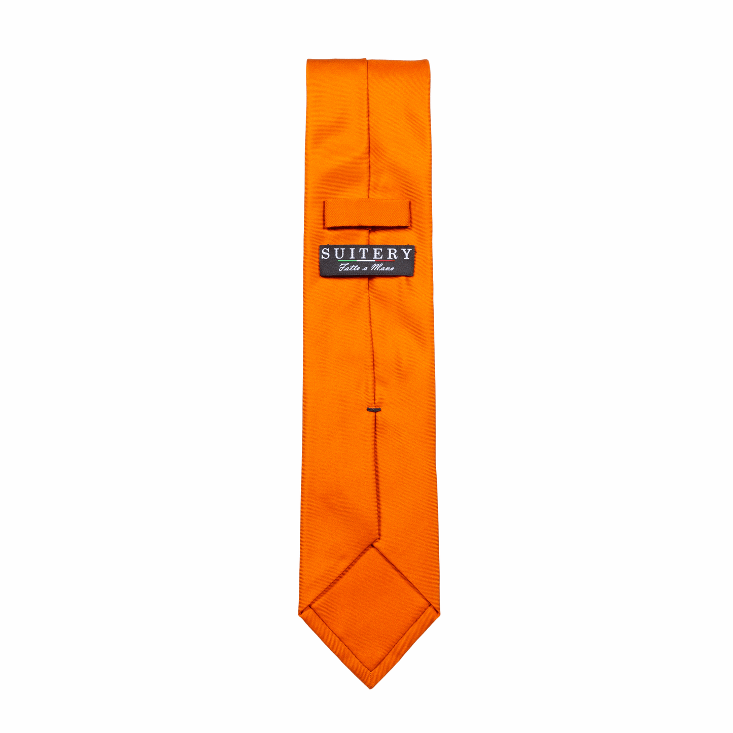 Krawatte Seide Twill Made in Italy Orange
