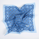 Einstecktuch Seide Stars Babyblue Made in England