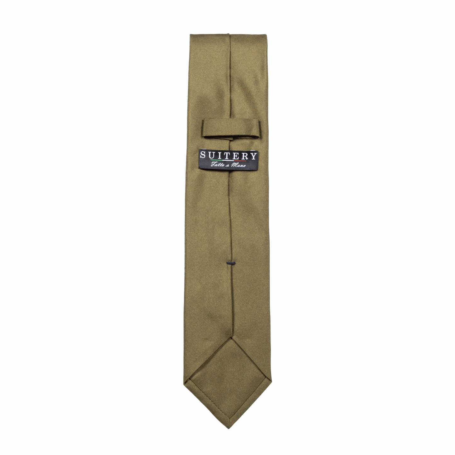 Krawatte Seide Twill Made in Italy Light Khaki