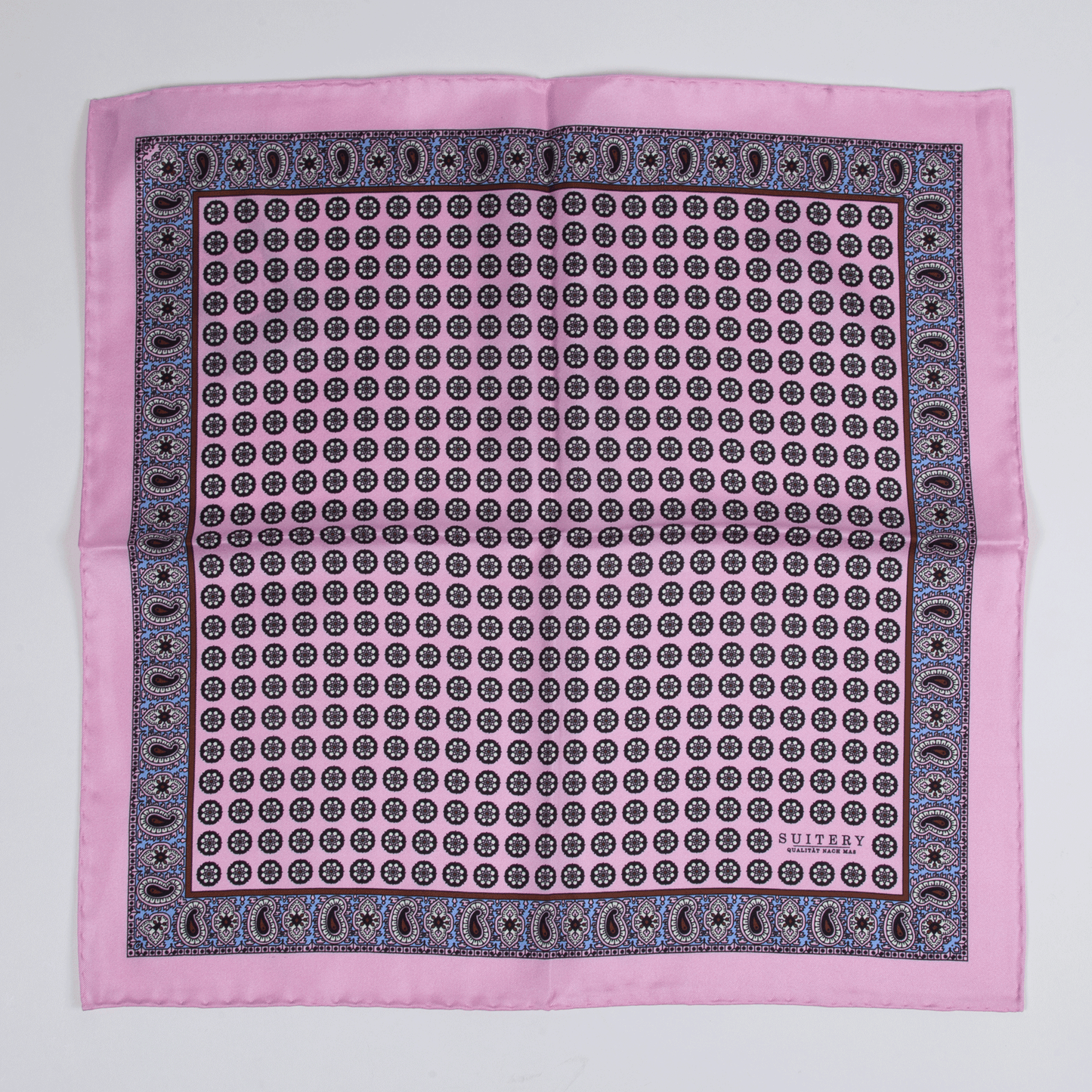 Einstecktuch Seide Confetti Pink Made in England