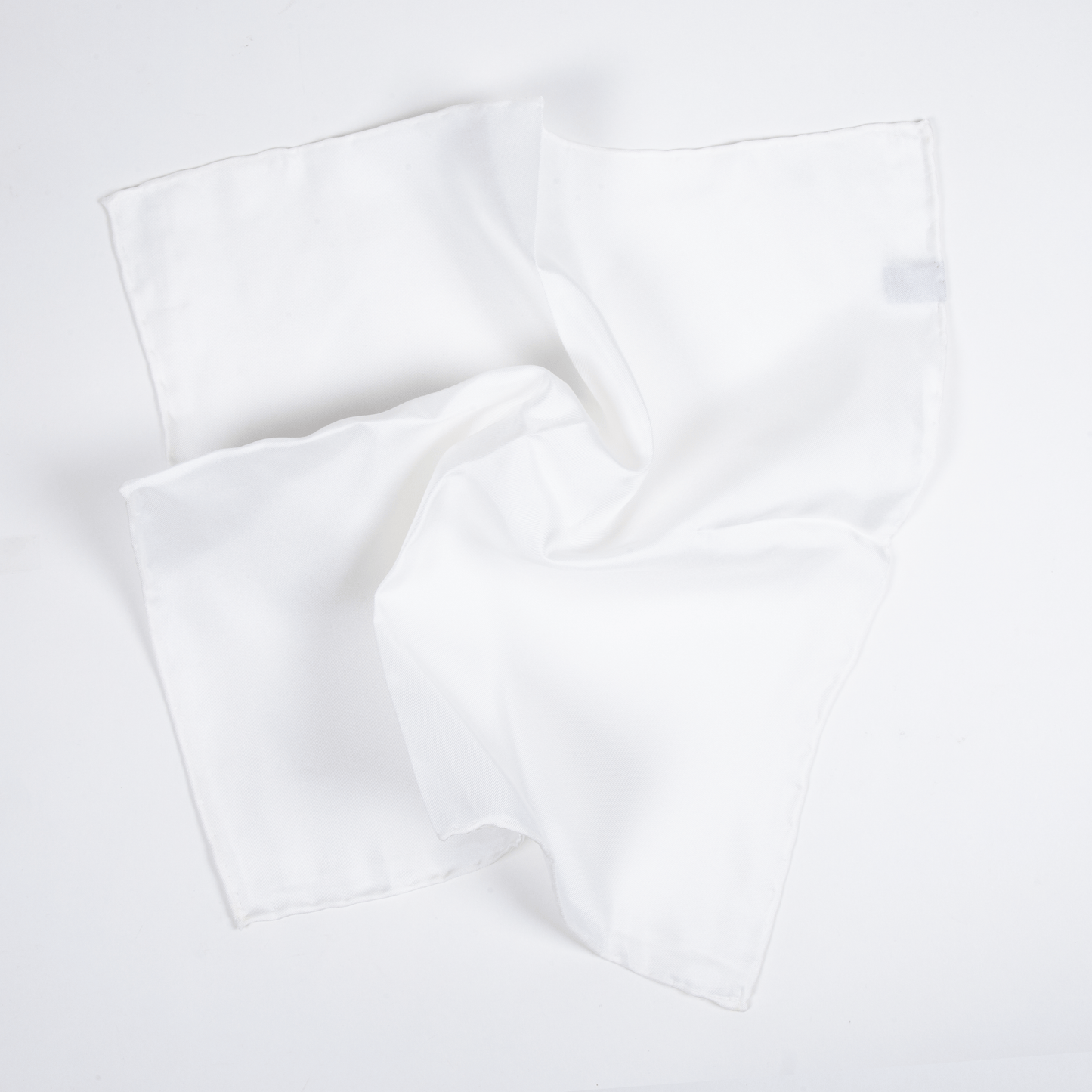 Einstecktuch Seide Off-White