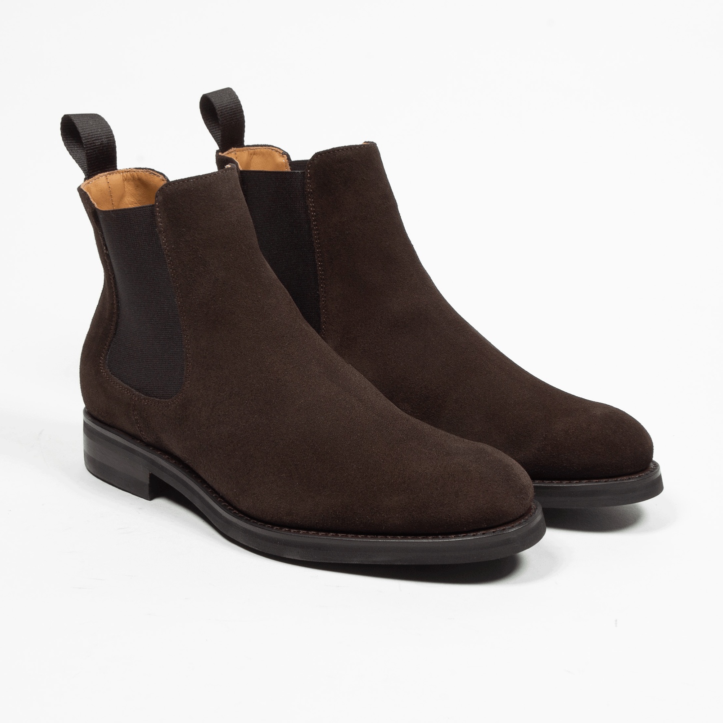 Chelsea Boot Velours Leder Zurigo - Café