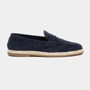 Espandrilles Velours Leder Navy - Schuhe