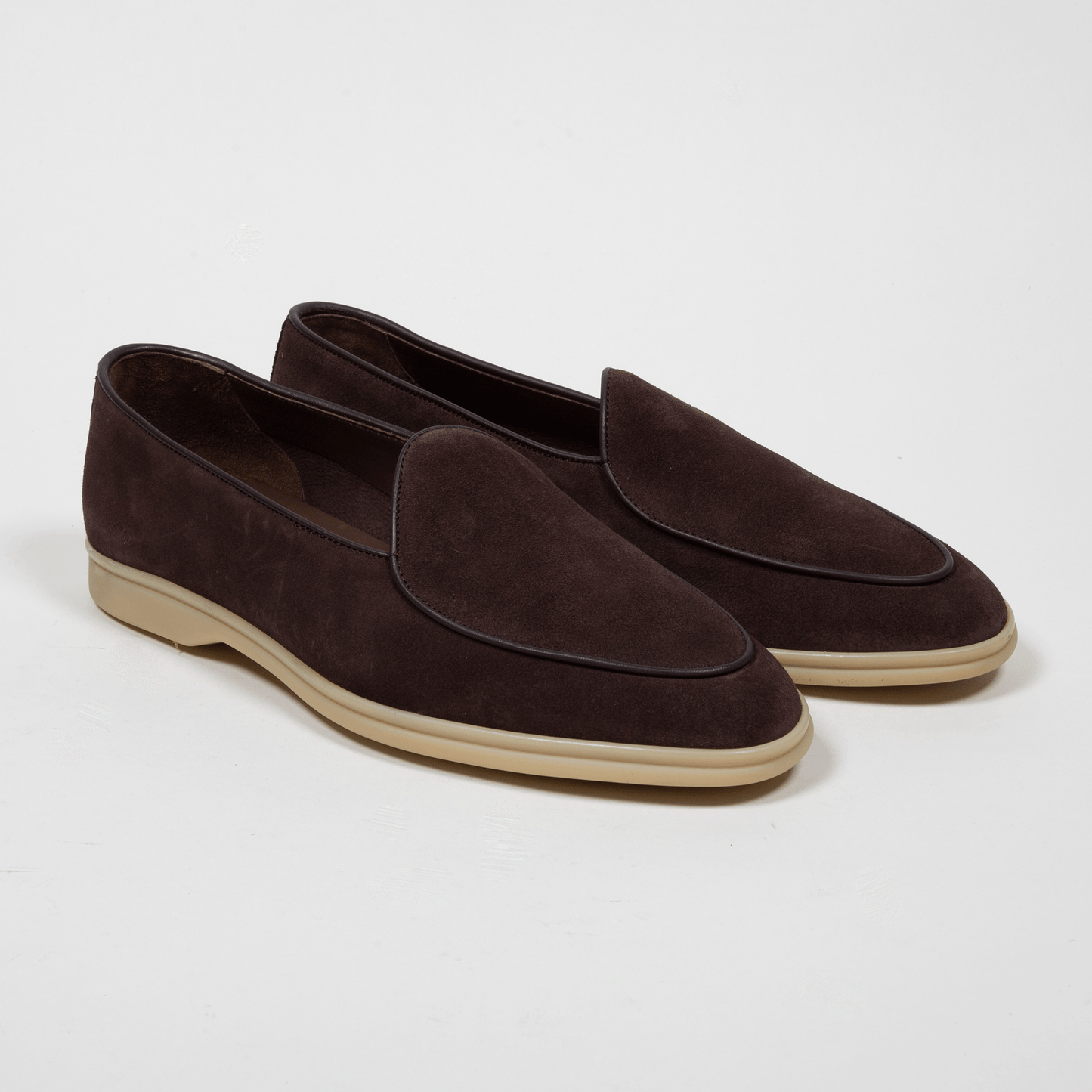 Yanko Belgian Laofer Velours Leder Sommelier Café - Schuhe