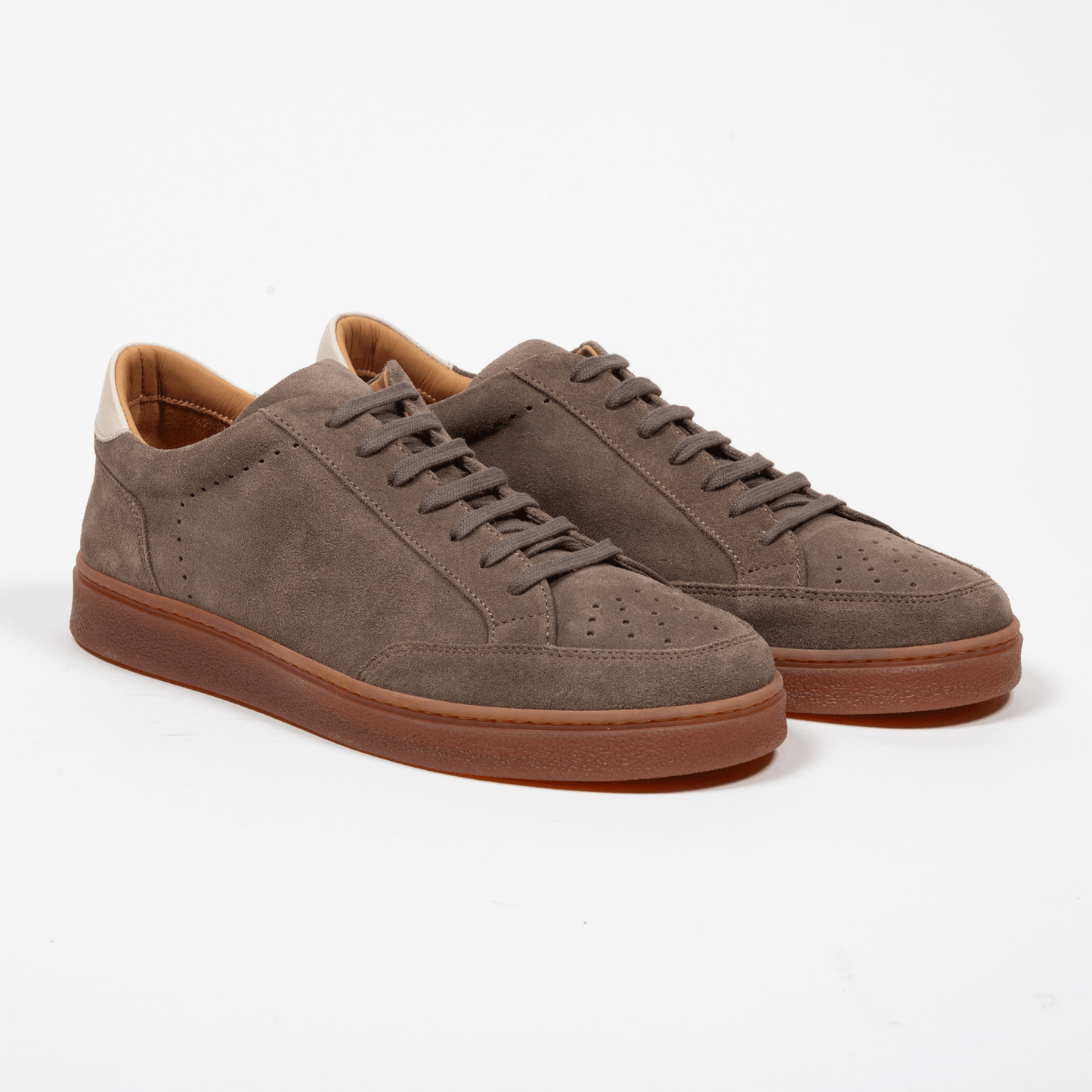 Sneaker Velours Leder Valencia Almond
