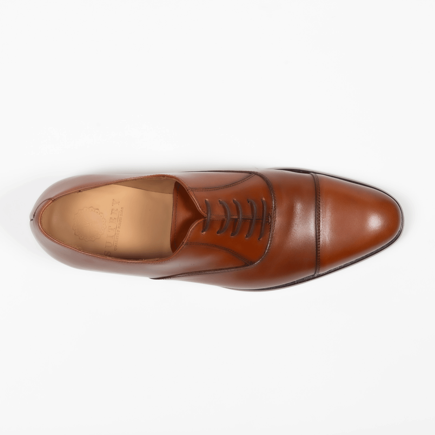 Oxford Schuhe Leder Cap Toe - Cognac - Made in Spain