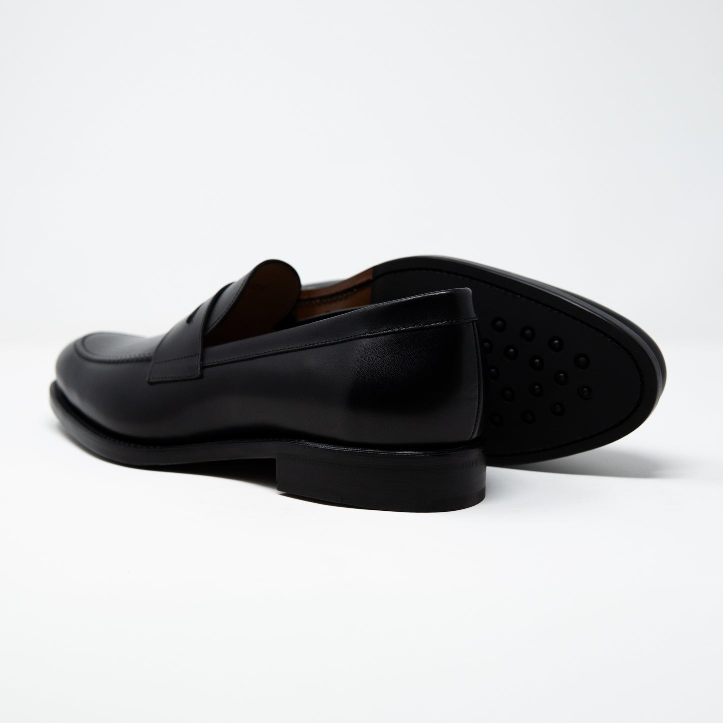 Penny Loafer Kalbsleder Made in Spain Schwarz