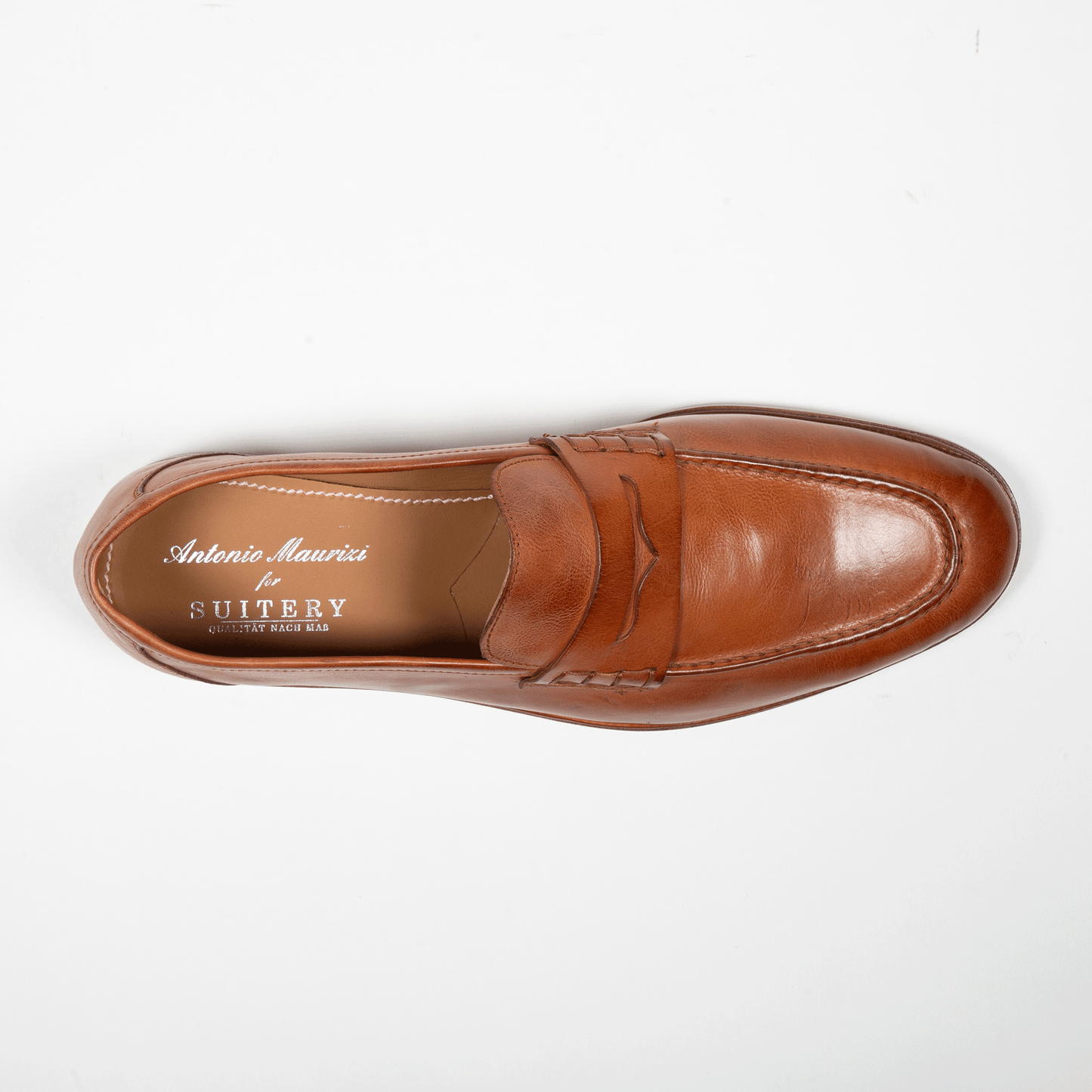 Antonio Maurizi Penny Loafer Garda Cognac - Schuhe
