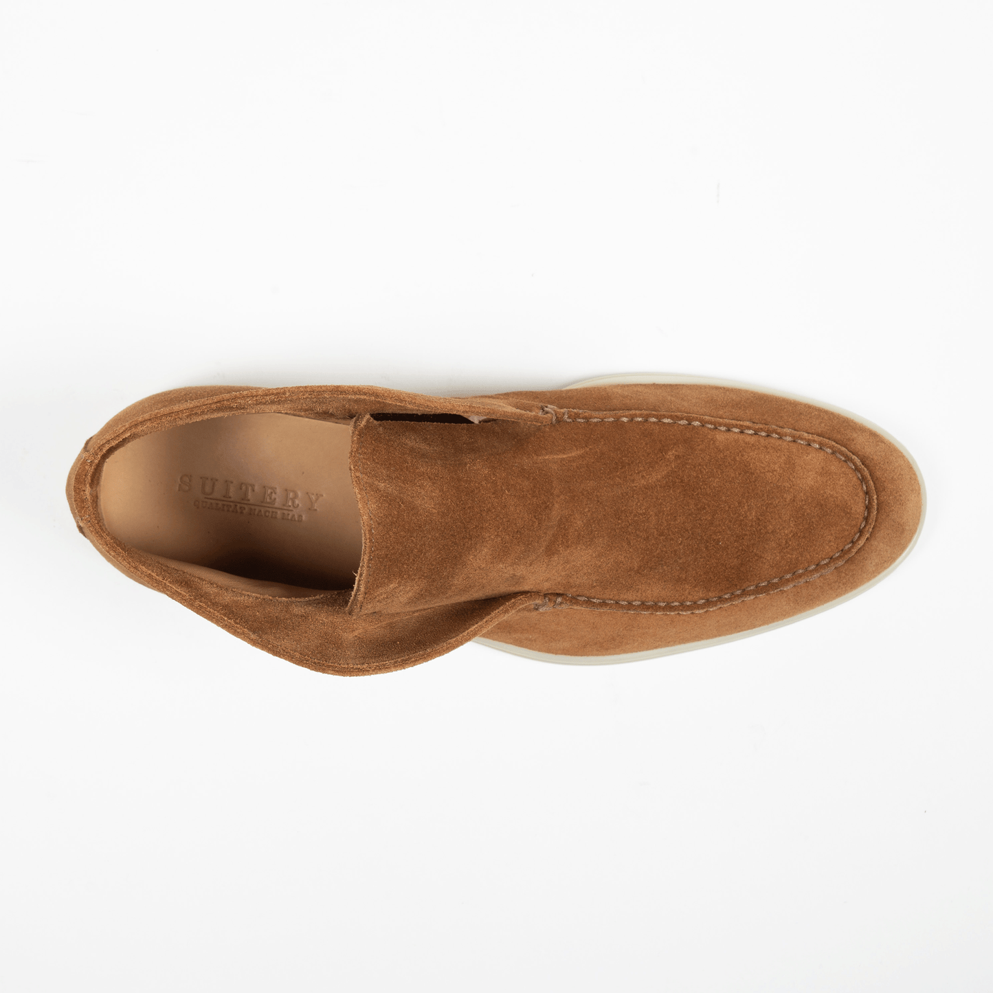 Hightop Loafer Velours Leder Brown - Schuhe