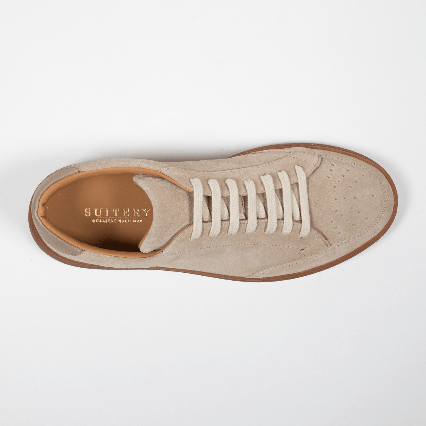 Sneaker Velours Leder Valencia Cream
