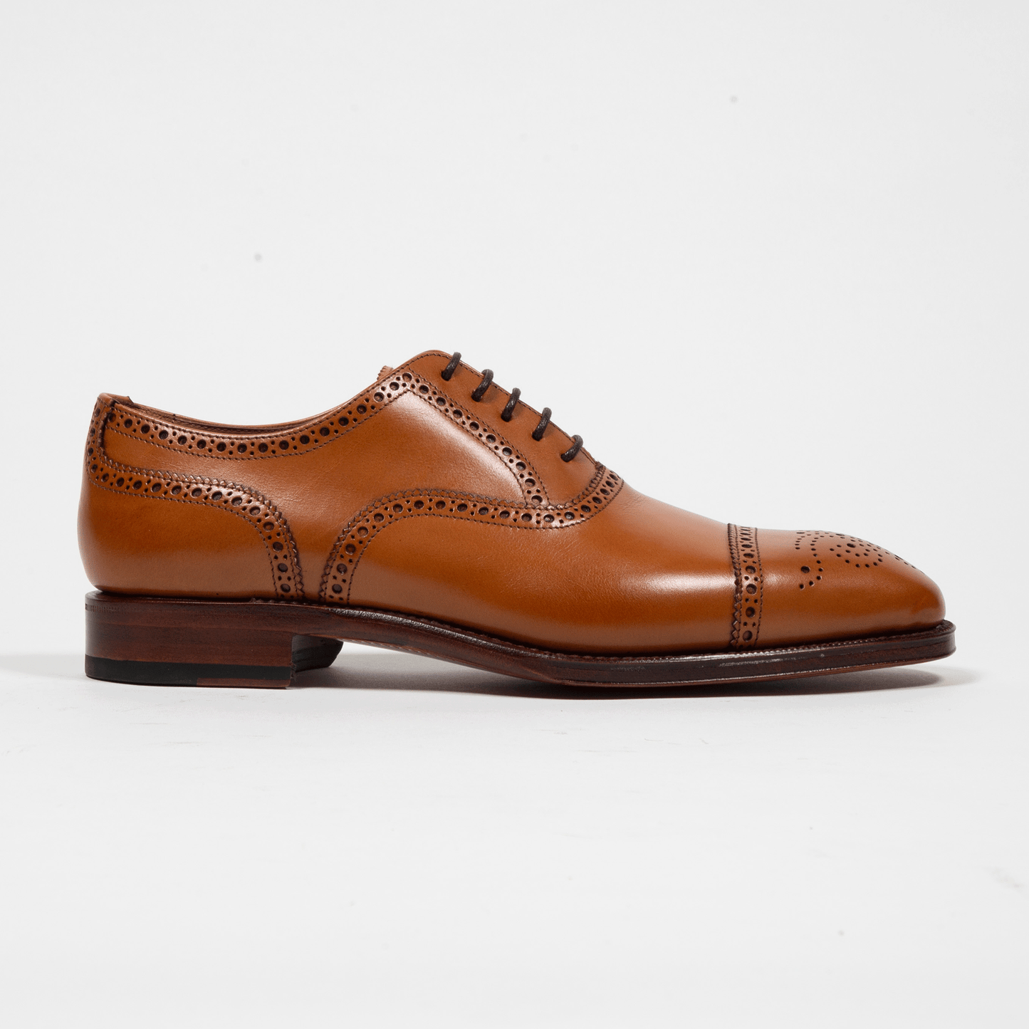 Yanko Oxford Schuhe Budapester Cognac