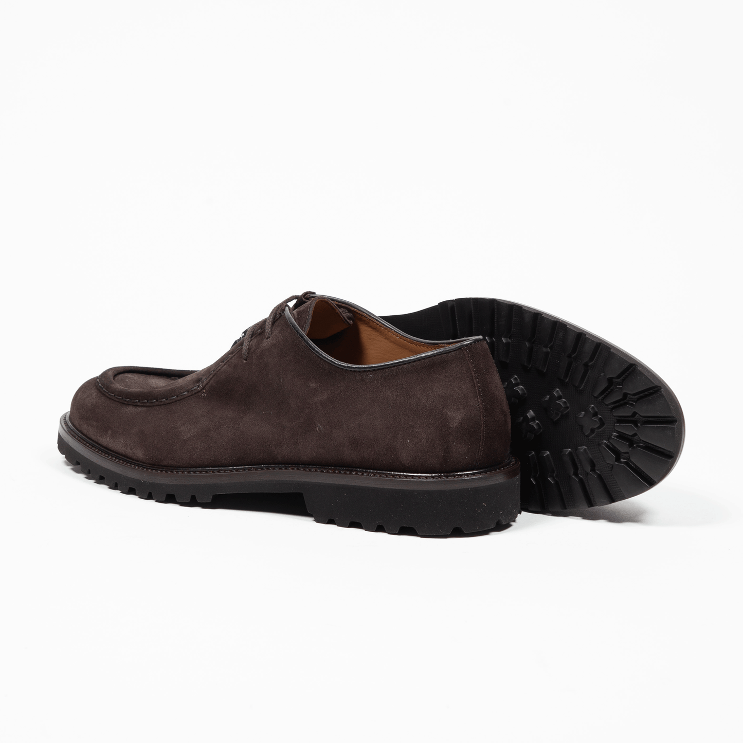 Norweger Dunkelbraun Velours Leder