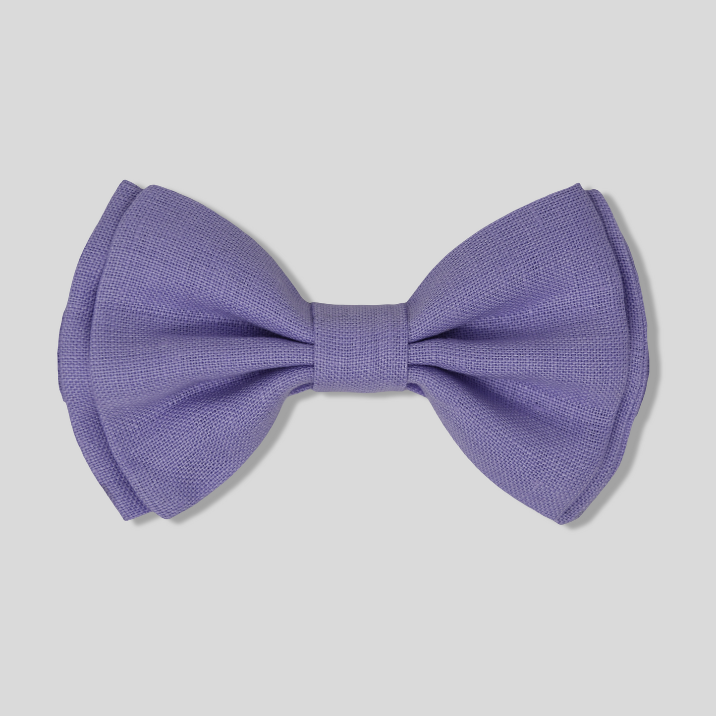 Fliege Flieder aus Leinen – Made in Italy