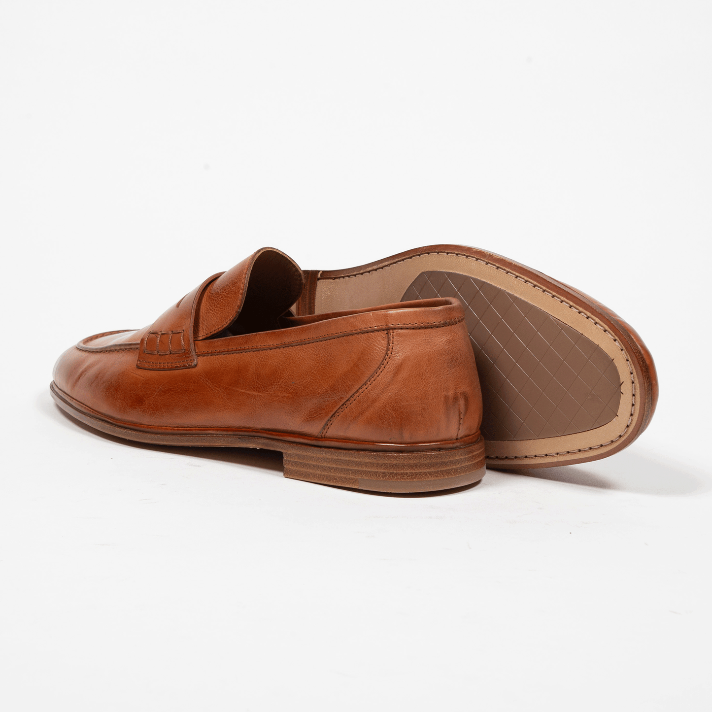 Antonio Maurizi Penny Loafer Garda Cognac - Schuhe