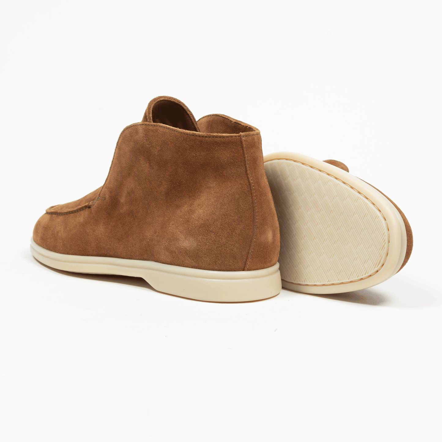 Hightop Loafer Velours Leder Brown - Schuhe