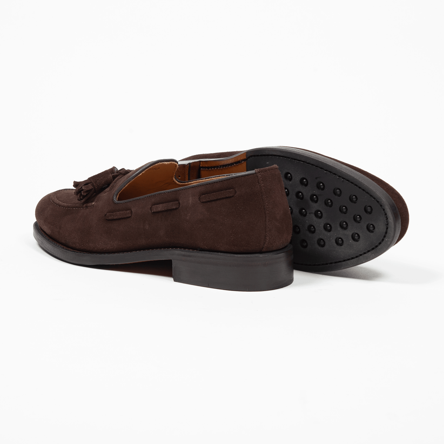 Tasselloafer Velours Leder Cafe - Schuhe