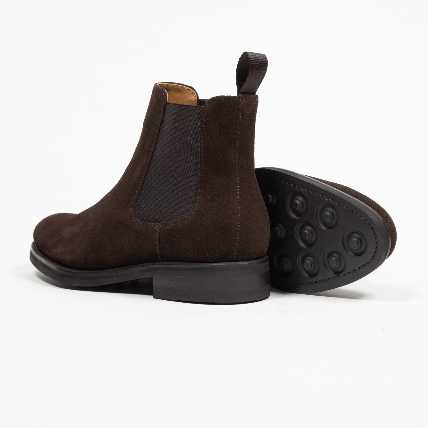 Chelsea Boot Velours Leder Zurigo - Café