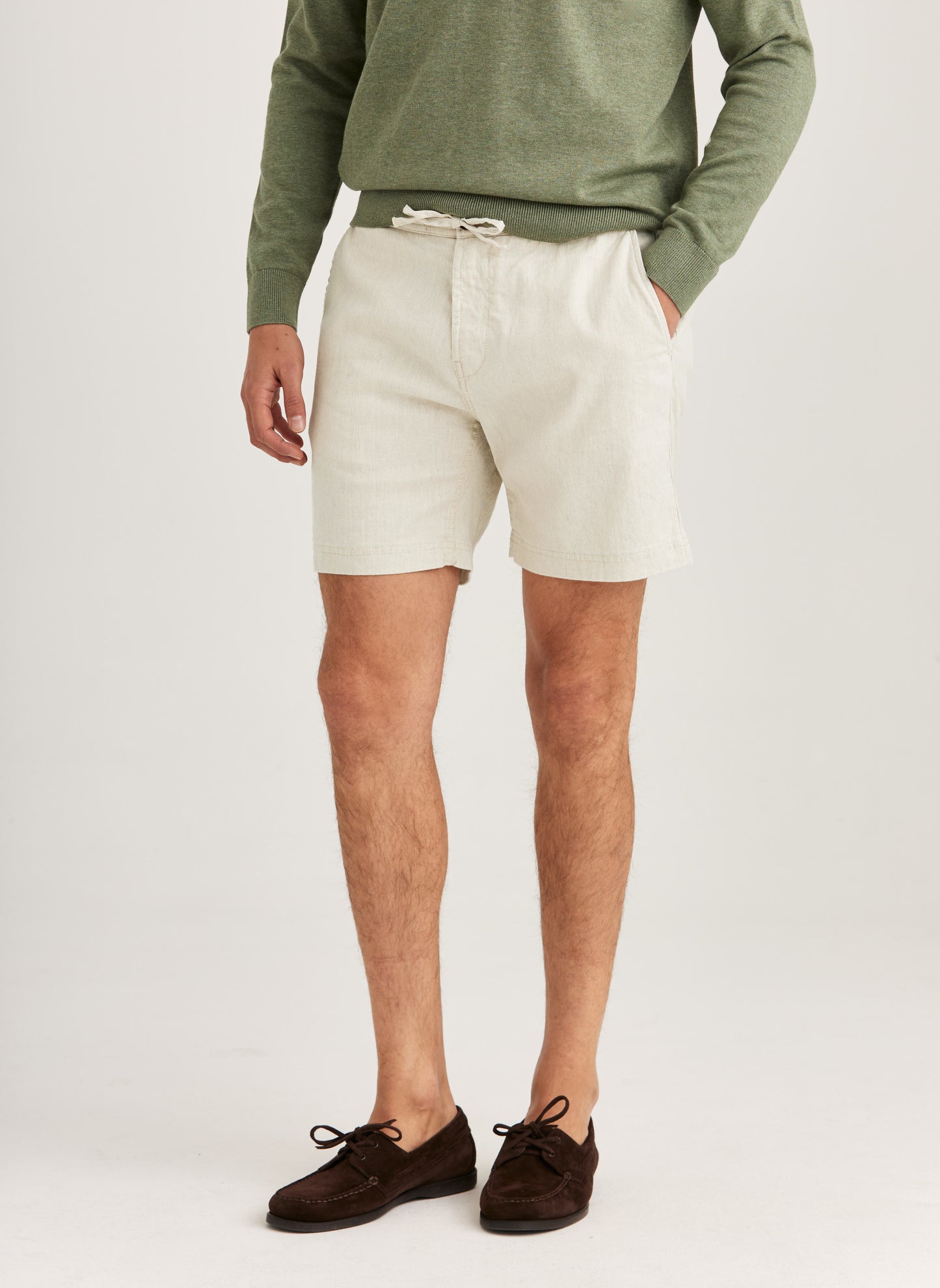 Fenix Leinen Bermudas Morris Stockholm Off White