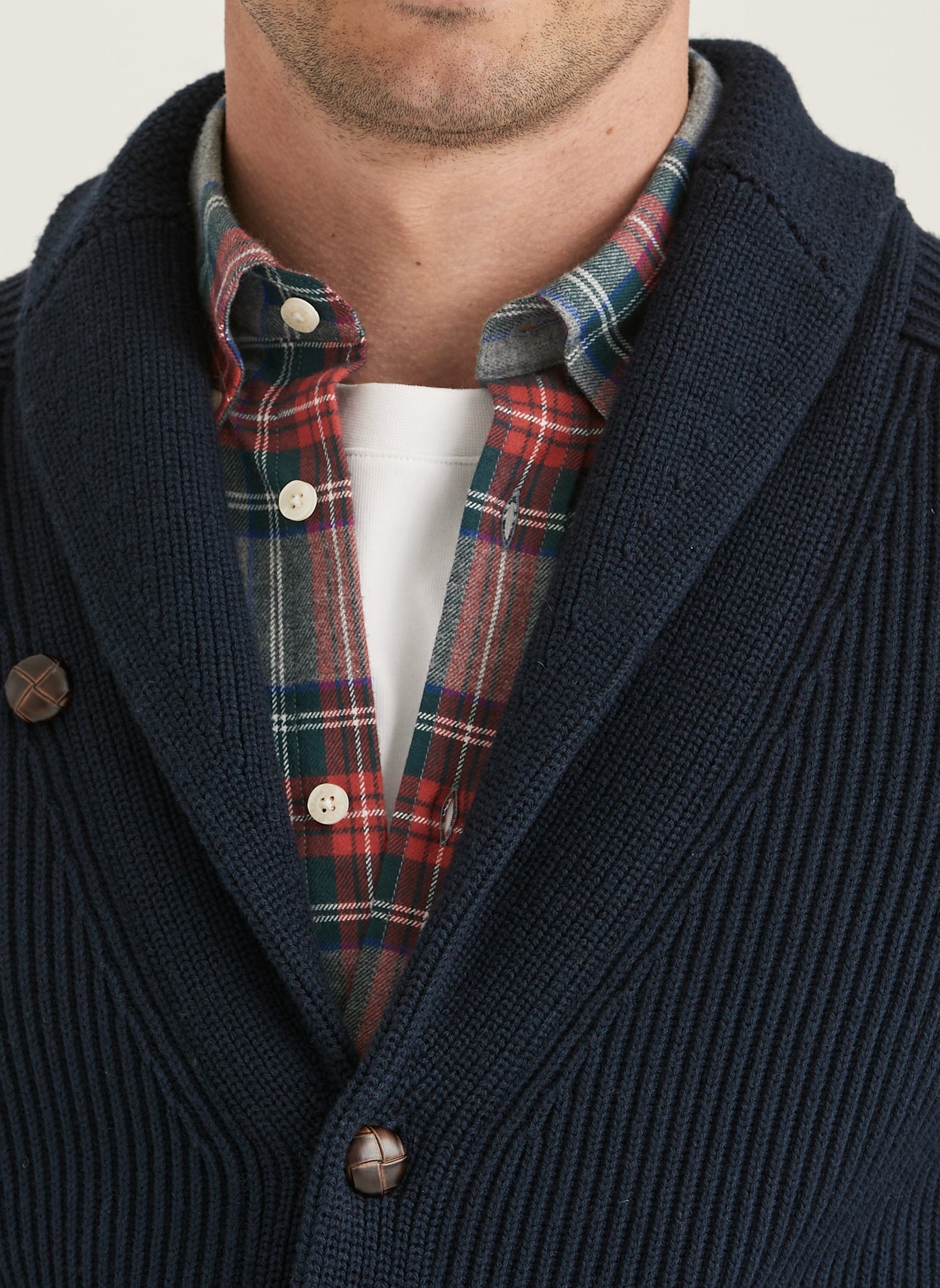 Cardigan Brayden Shawl Navy