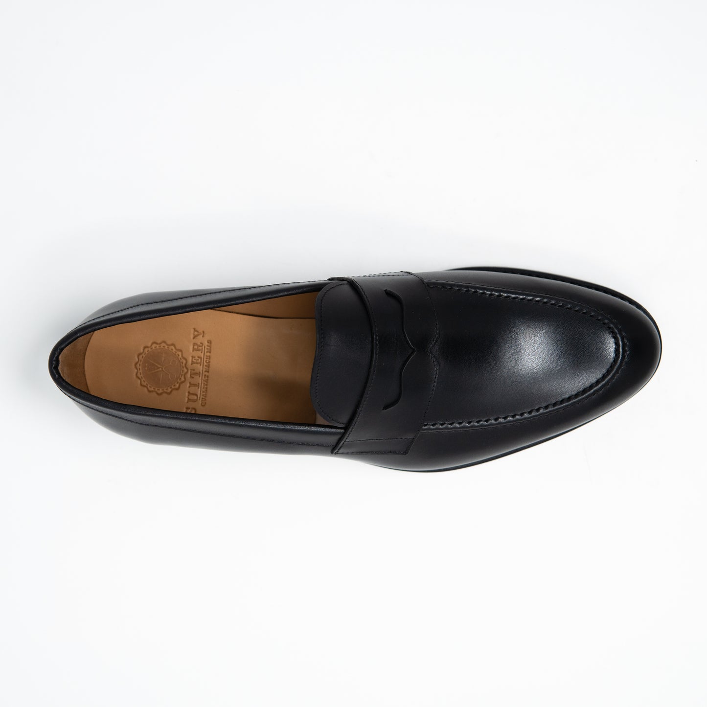 Penny Loafer Kalbsleder Made in Spain Schwarz