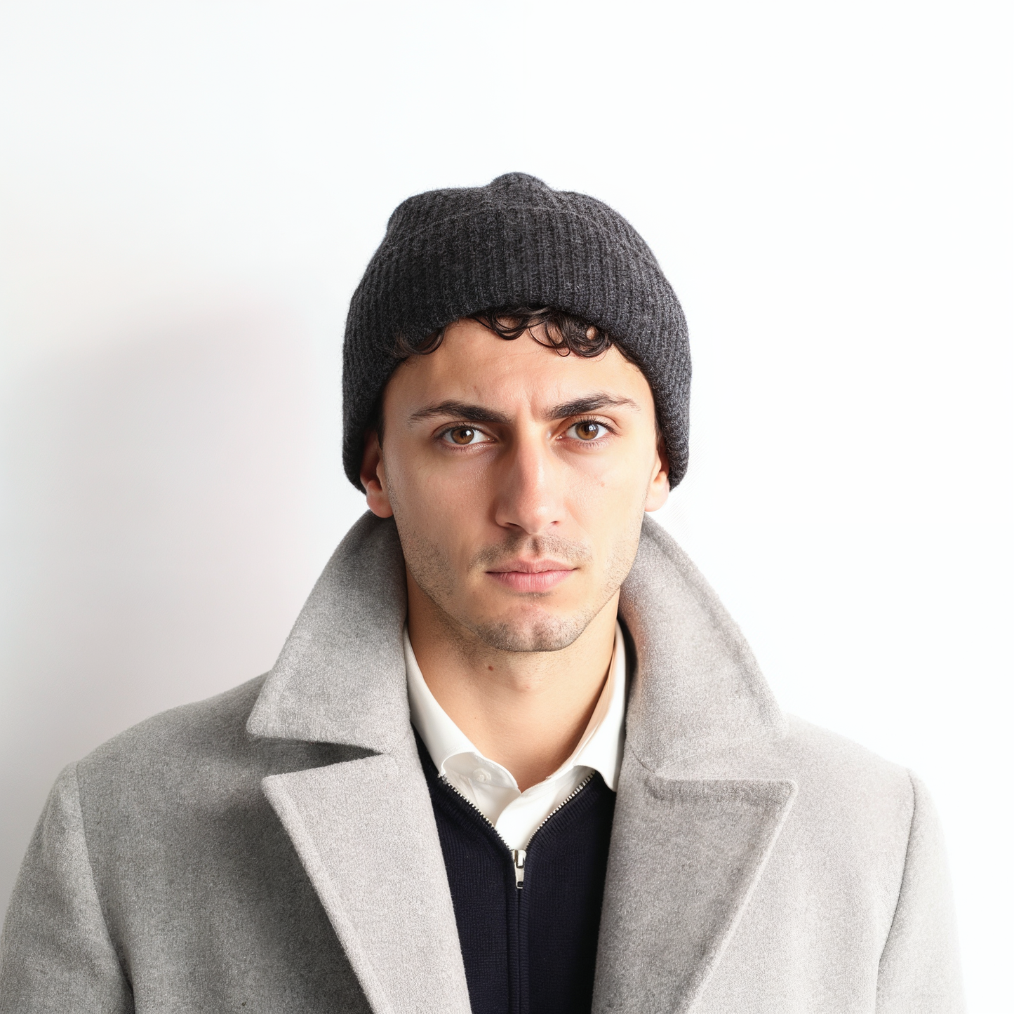 Kaschmir Beanie Anthrazit