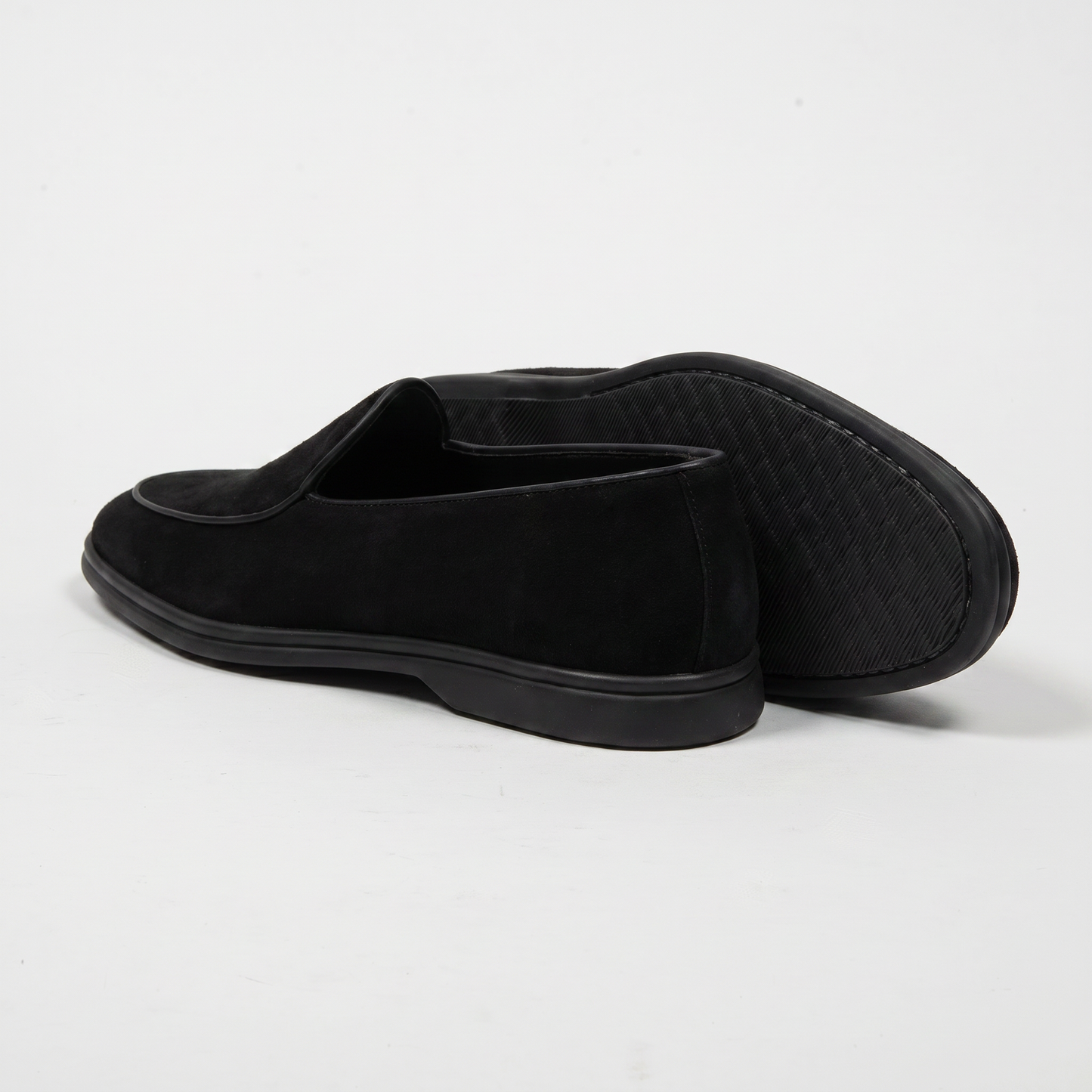 Belgian Loafer Schwarz Velours Leder Sommelier