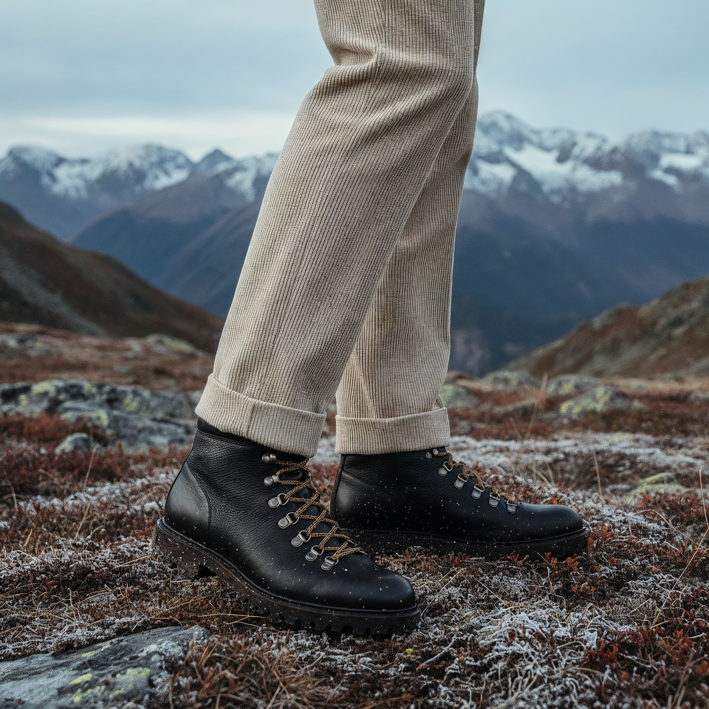 Bergsteiger Boots Schwarz