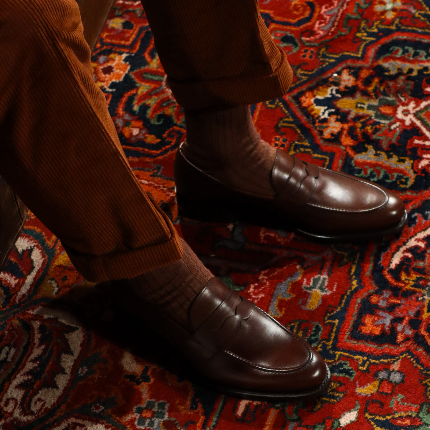 Penny Loafer Kalbsleder Made in Spain Braun