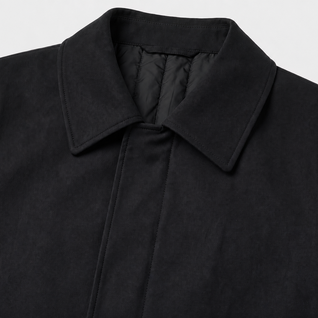 Car Coat Schwarz Technical Made in Italy