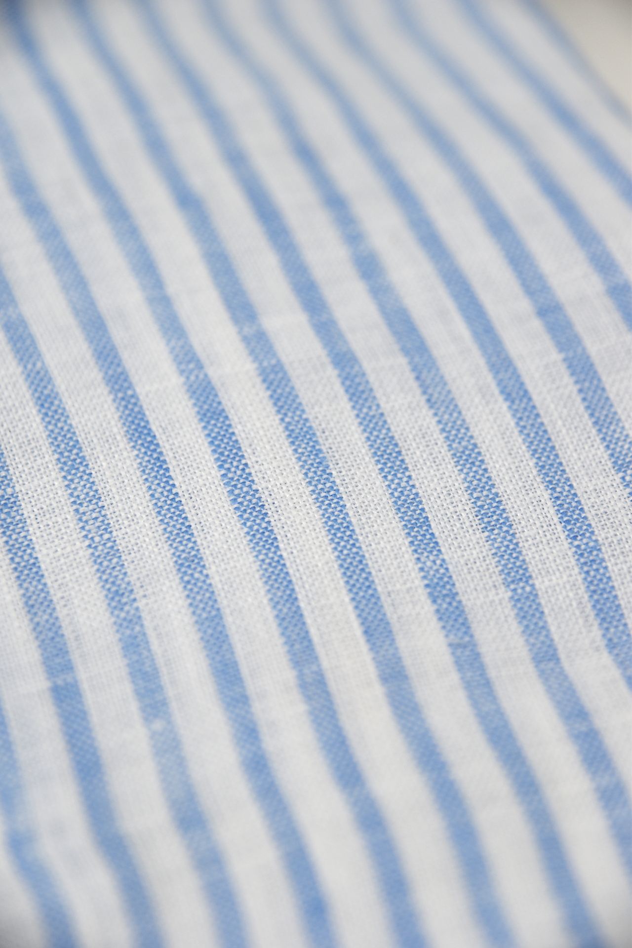 Leinenhemd Blau Gestreift Cordone Button Down