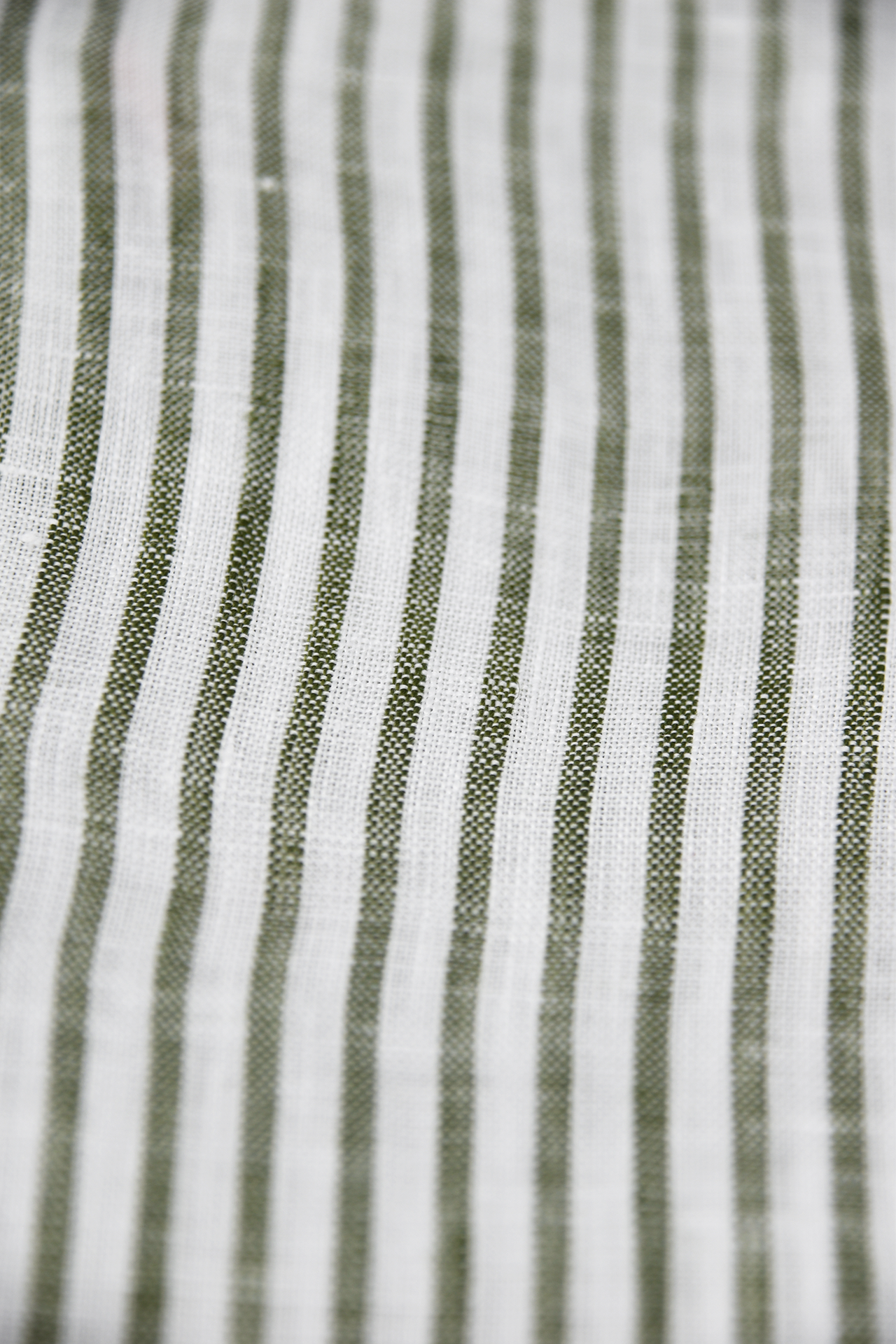 Leinenhemd Grün Gestreift Cordone Button Down