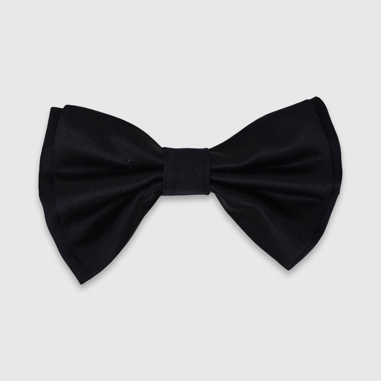 Schwarze Seidenfliege – Satin, Made in Italy