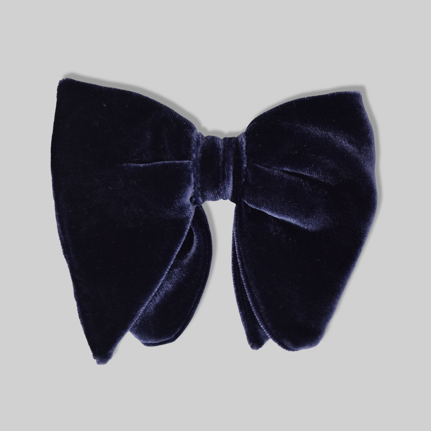 Suitery Fliege gebunden Samt Navy