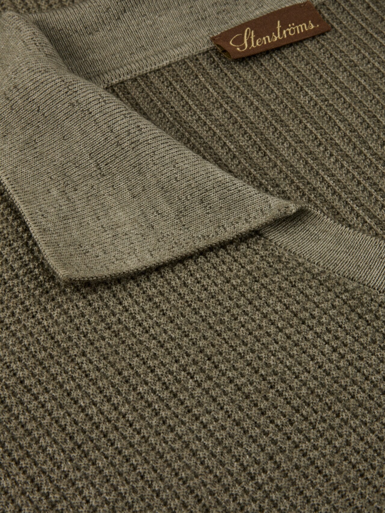 Stenströms Polo Shirt Dyed Merino Green