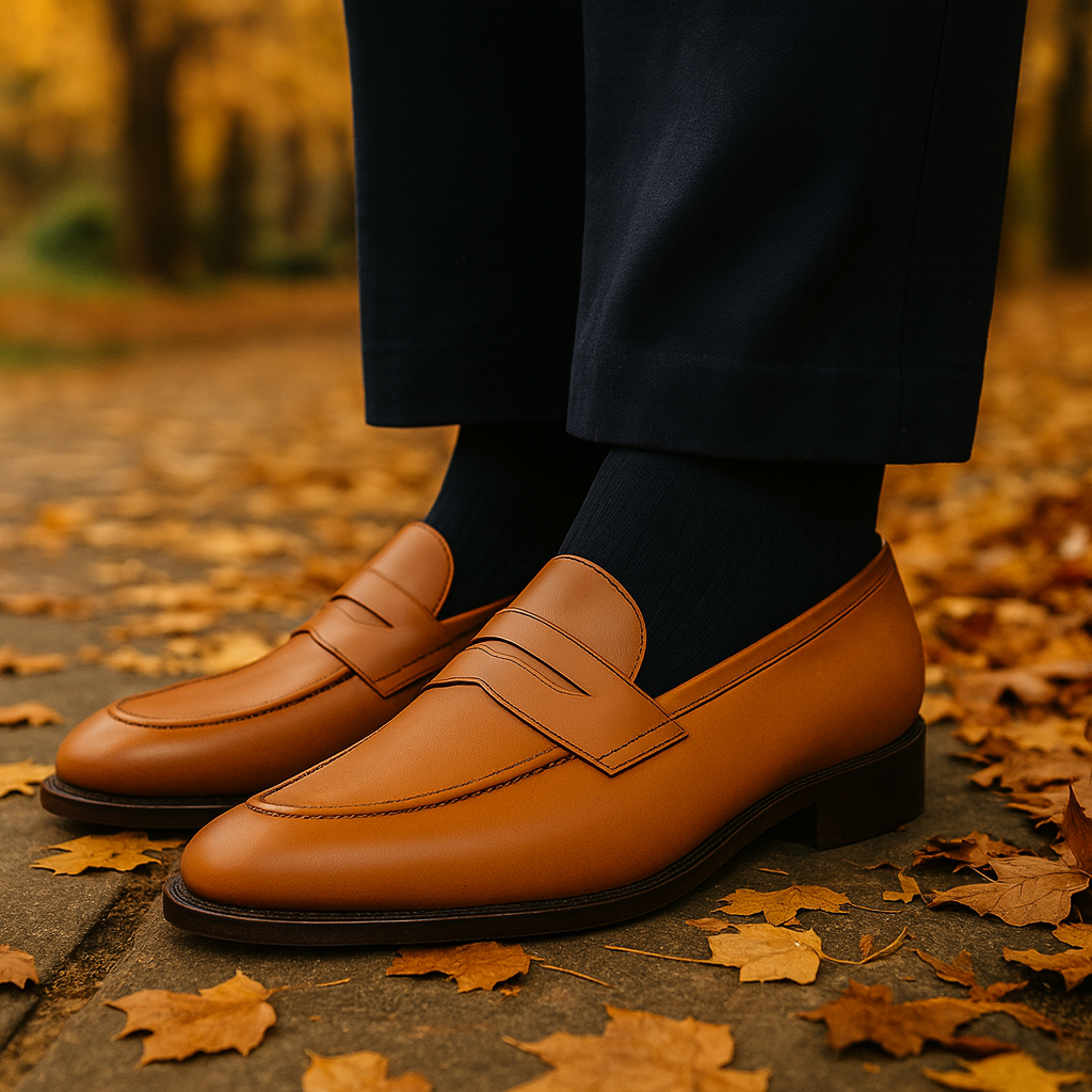 Penny Loafer Kalbsleder Made in Spain Cognac