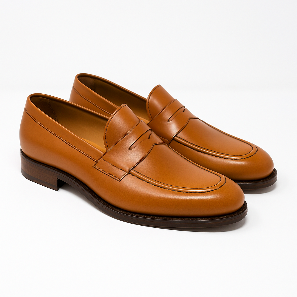 Penny Loafer Kalbsleder Made in Spain Cognac