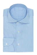 Suitery Maßhemd Business Glencheck Hellblau
