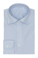 Suitery Maßhemd Business karriert Hellblau