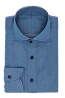 Suitery Maßhemd Casual Washed Denim Blue