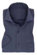 Suitery Maßhemd Sommer Collection Seersucker Navy