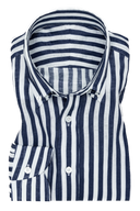 Suitery Maßhemd Sommer Collection Blau gestreift