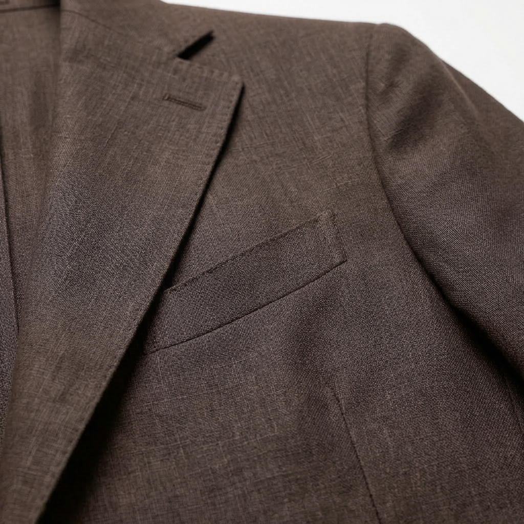 Sakko Leinen Braun - Made in Italy