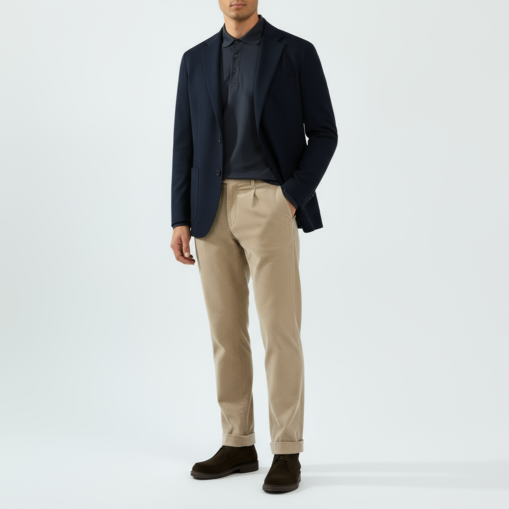 Sakko Navy reine Schurwolle Vitale Barberis Canonico Made in Italy