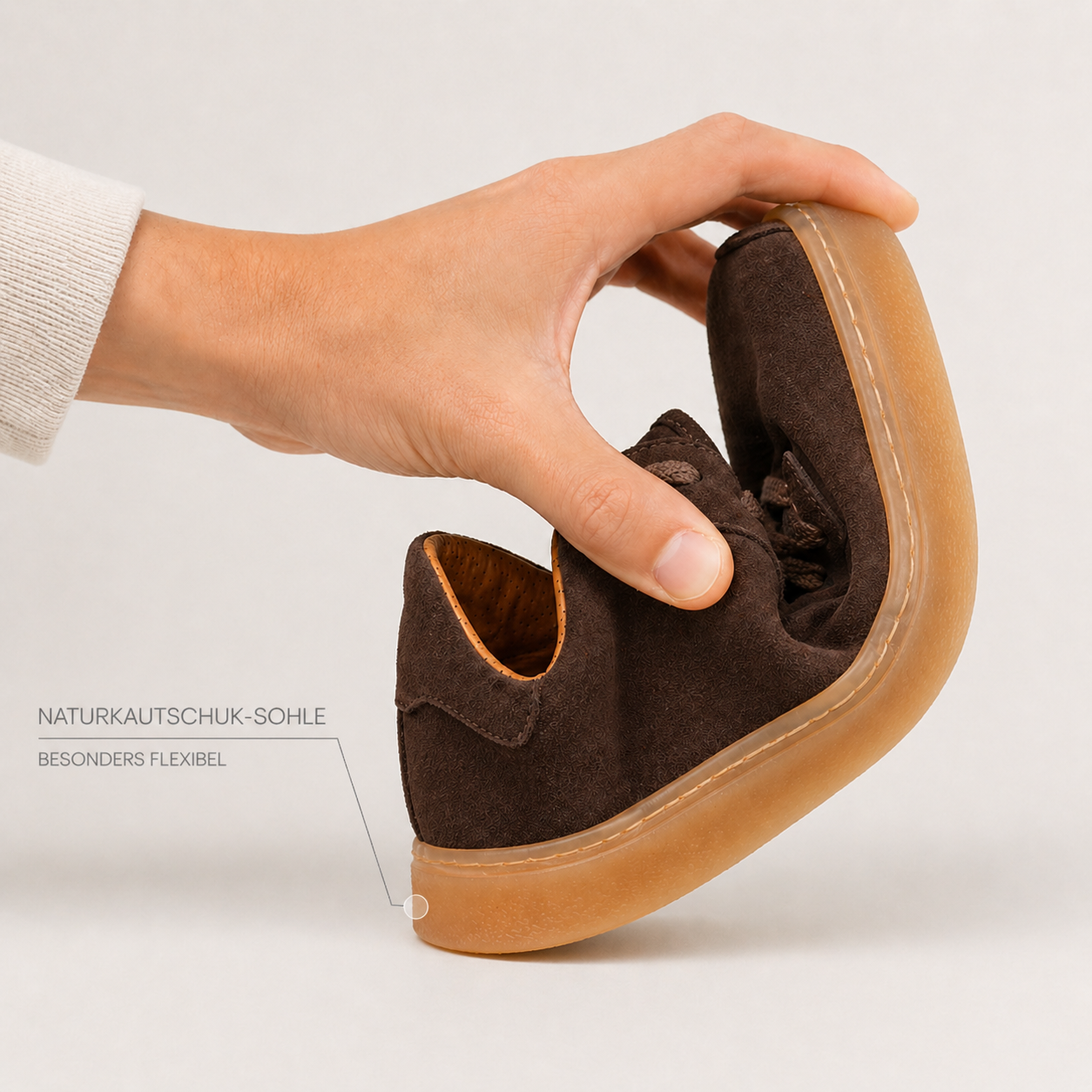 Sneaker Suede Café - Made in Spain