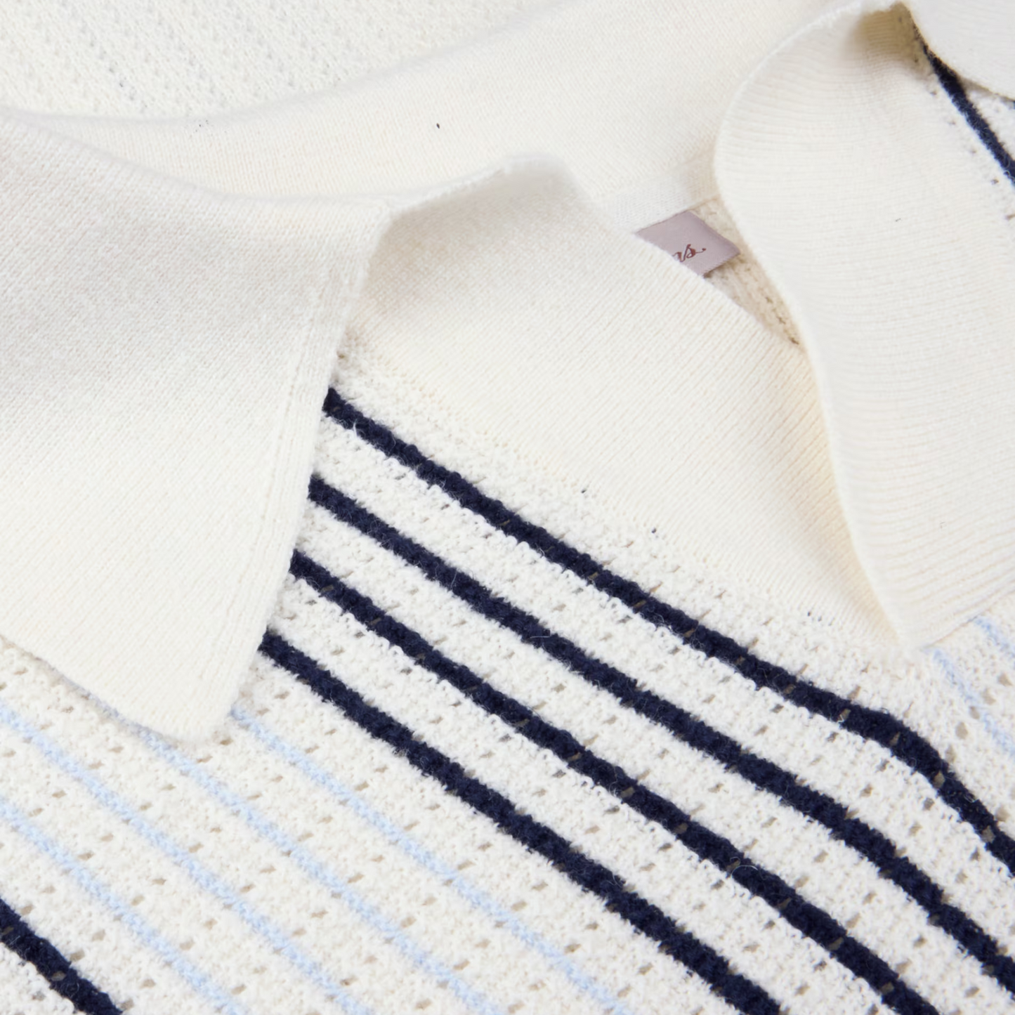 Polohemd Stripes Off White