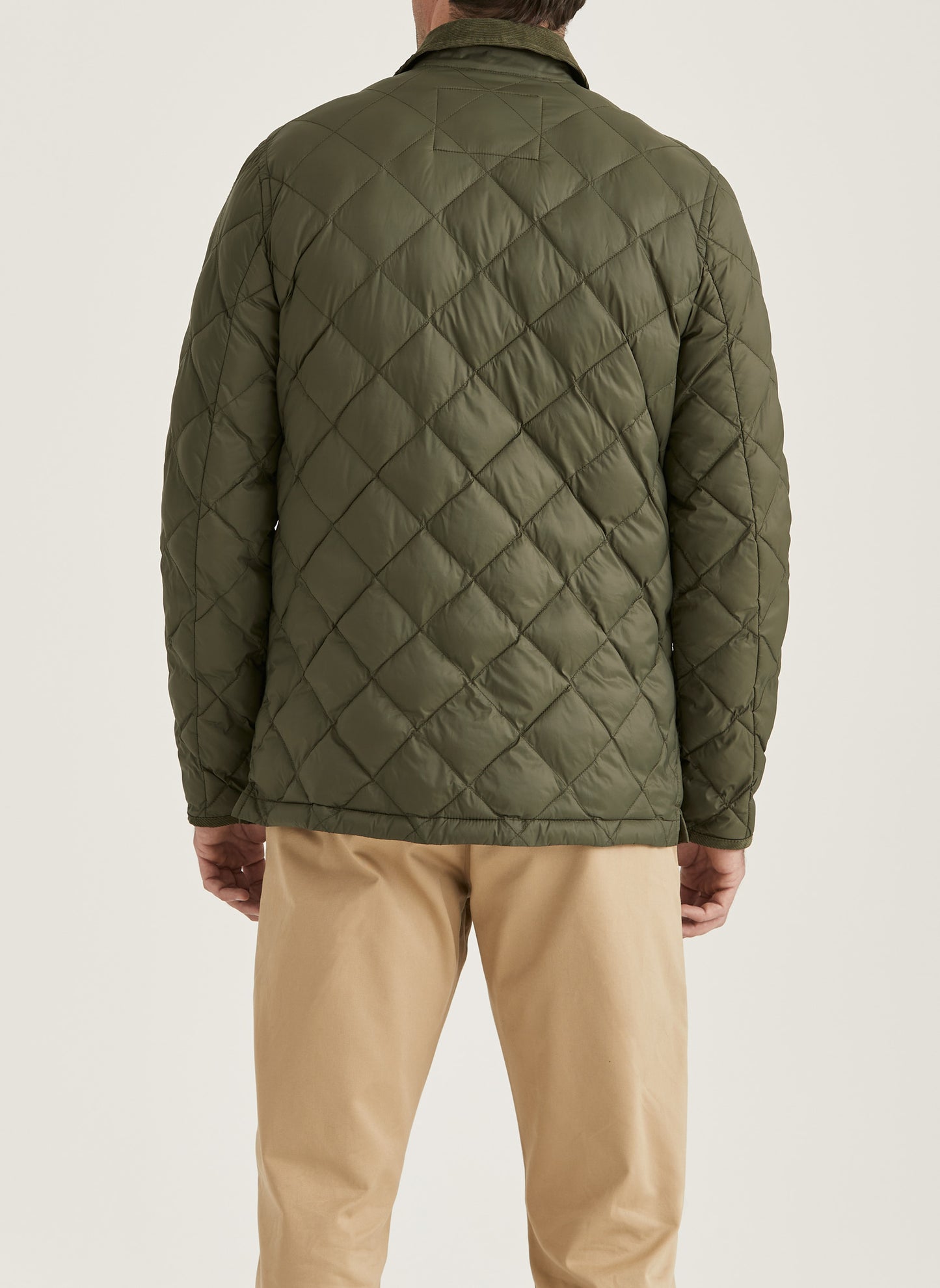 Morris Stockholm Townhill Jacke Cord Kragen Khaki