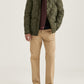 Morris Stockholm Townhill Jacke Cord Kragen Khaki