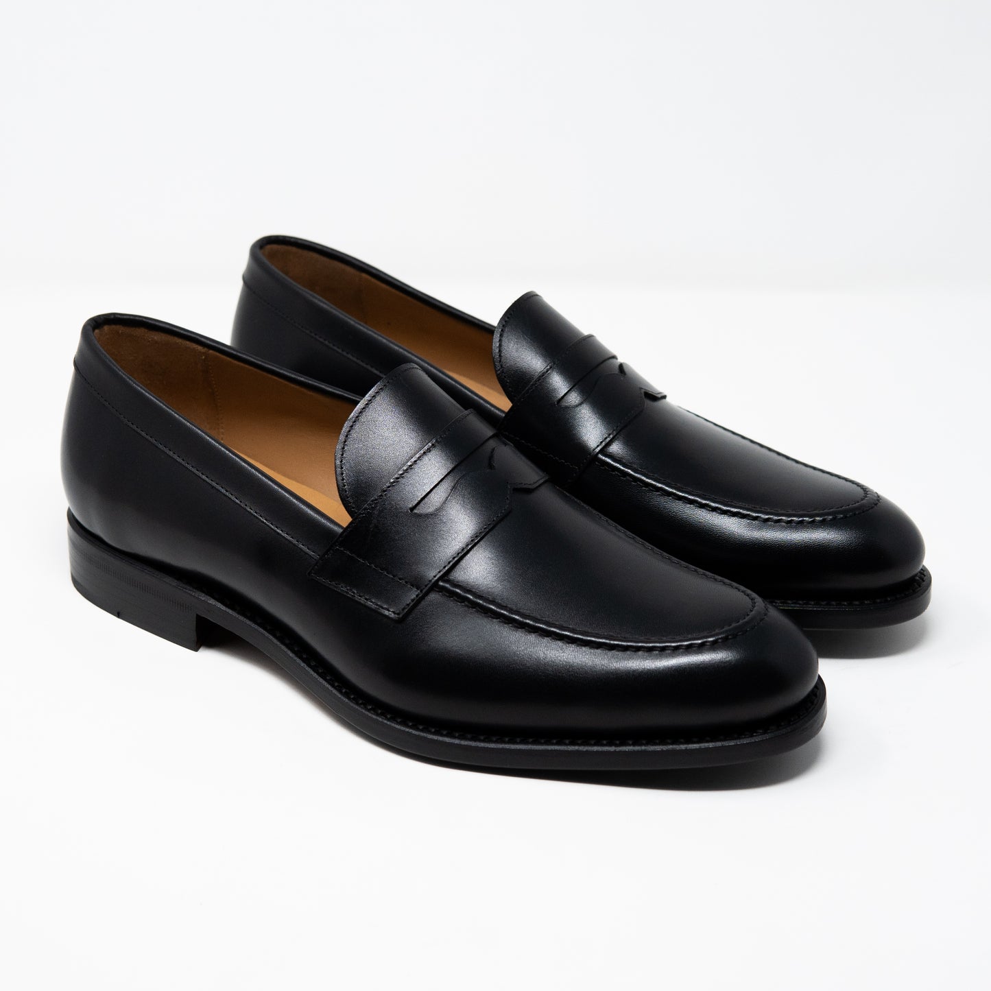 Penny Loafer Kalbsleder Made in Spain Schwarz