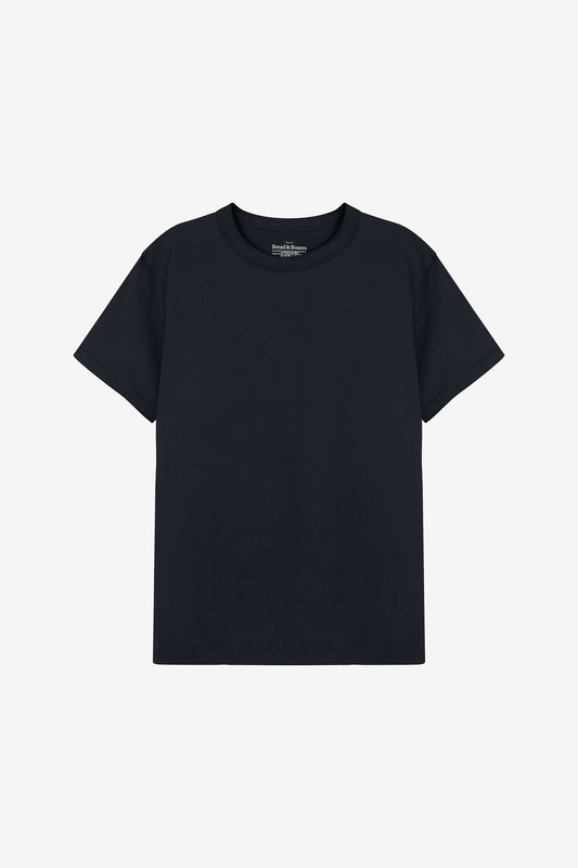 Crew Neck T-Shirt Bread & Boxers Pima Cotton Black