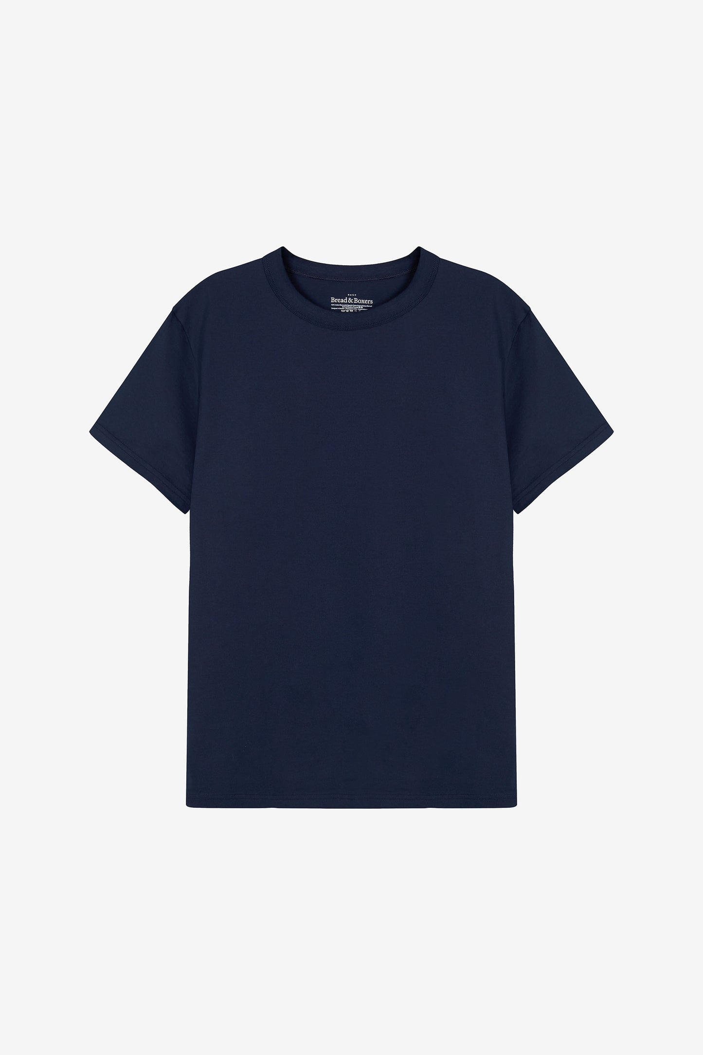 Crew Neck T-Shirt Bread & Boxers Pima Cotton Navy
